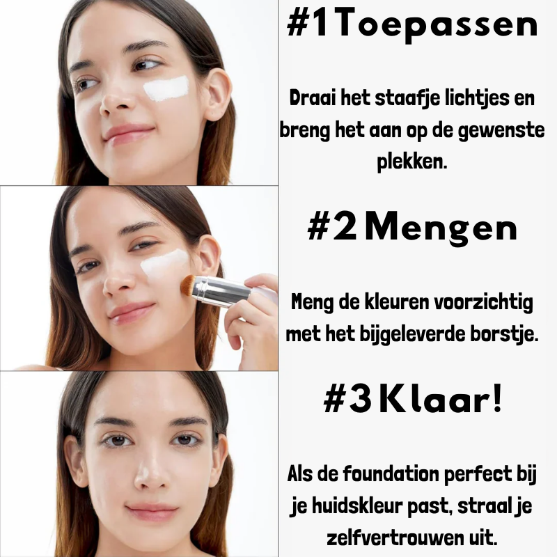 Zavento™ 2-in-1 Foundation – Laat je huid stralen in seconden!