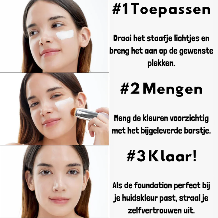 Zavento™ 2-in-1 Foundation – Laat je huid stralen in seconden!