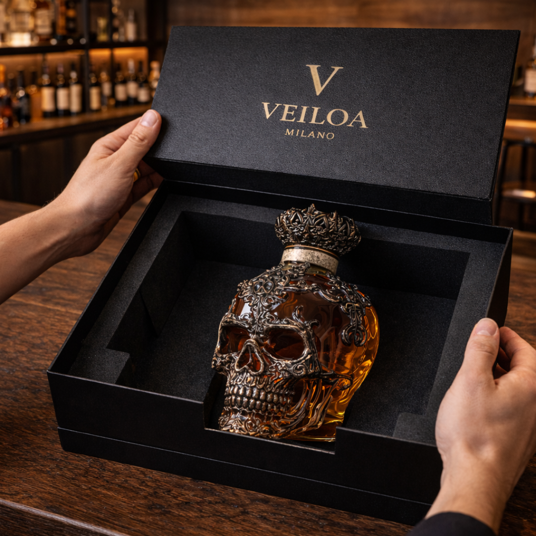 Whiskyfles – Skull Editie
