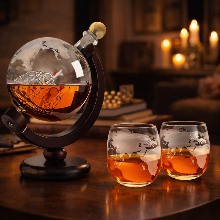 Whiskyflessen – Wereldkaart Editie