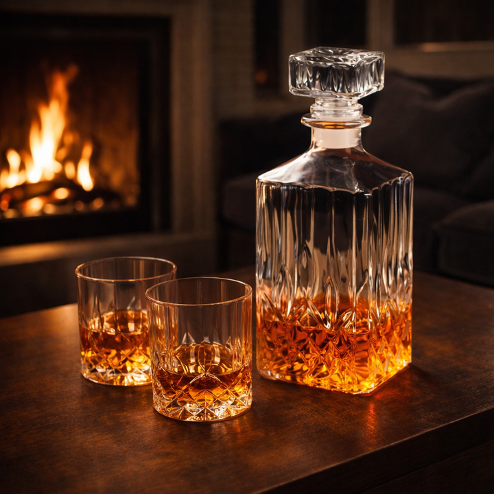 Whiskyglazen – Set met fles en glazen