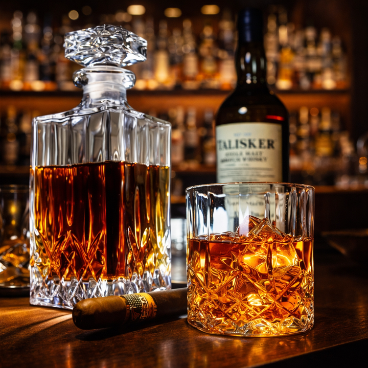 Whiskyglazen – Set met fles en glazen