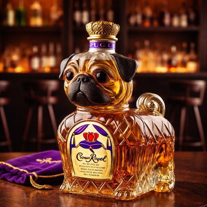 Whisky Fles – Franse Bulldog Editie