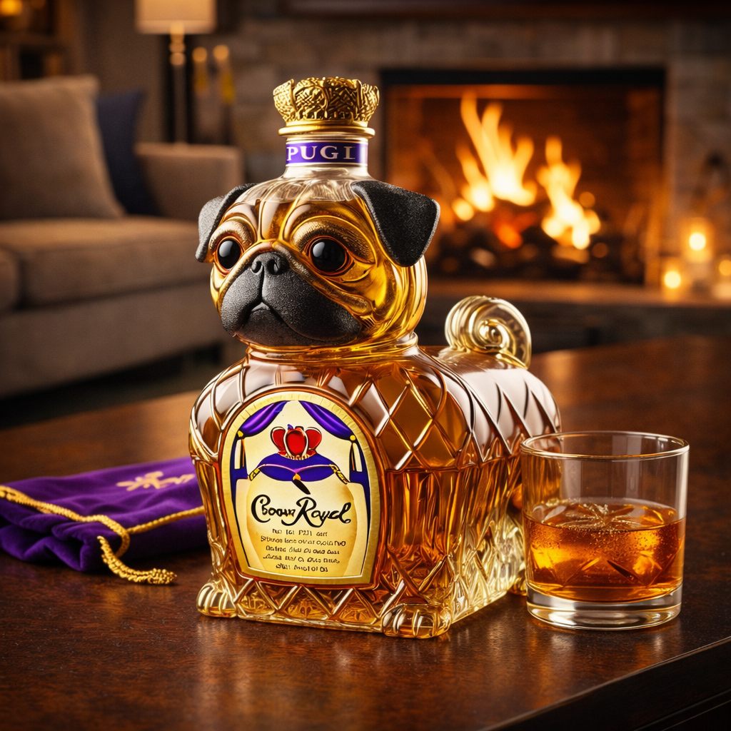 Whisky Fles – Franse Bulldog Editie