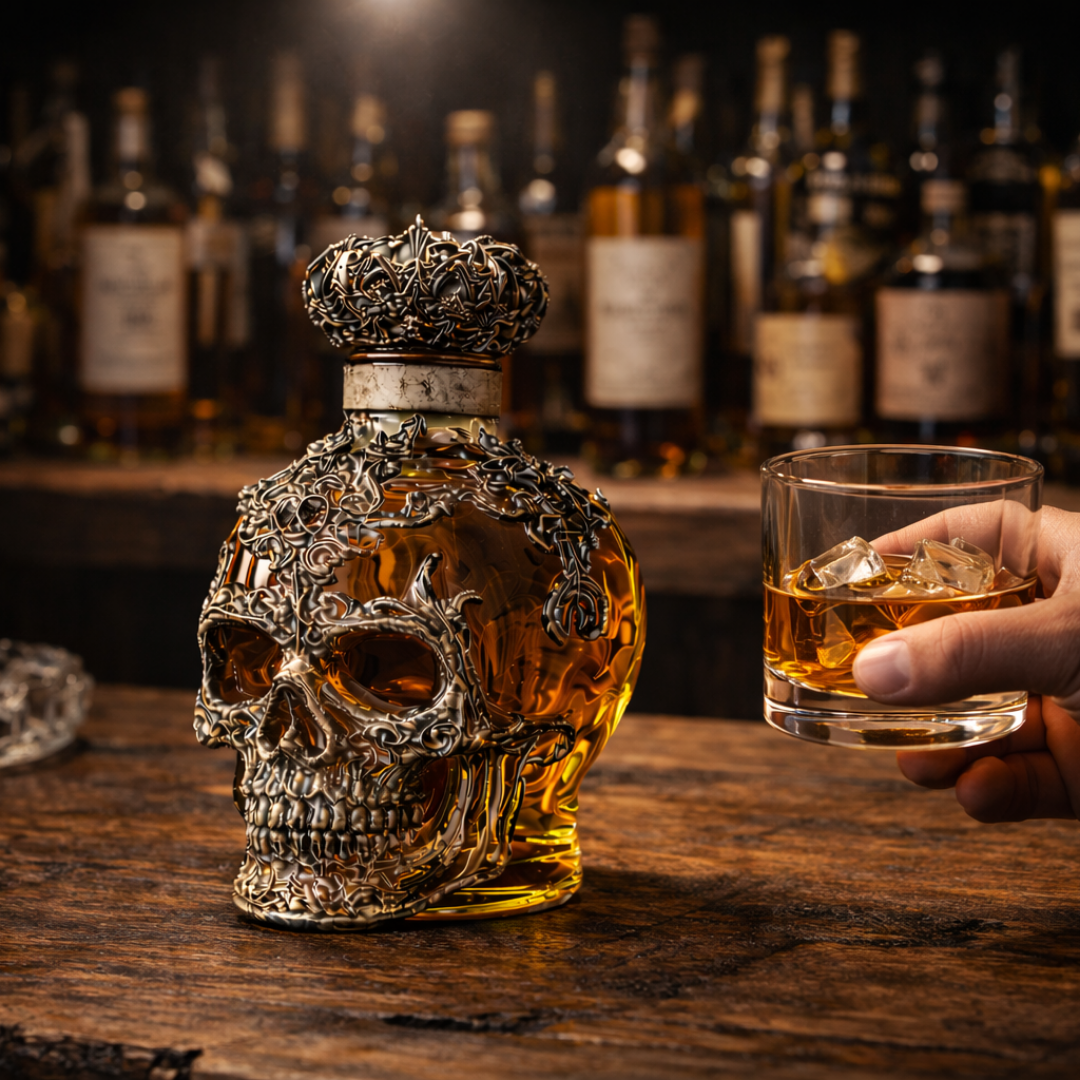 Whiskyfles – Skull Editie
