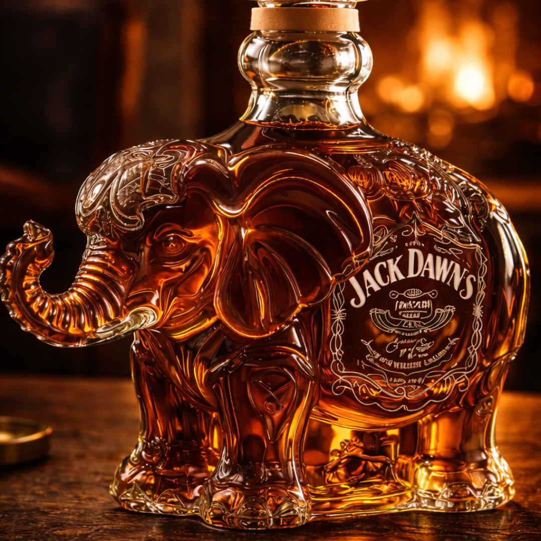Jack Daniel’s Whisky Fles – Olifanten Editie