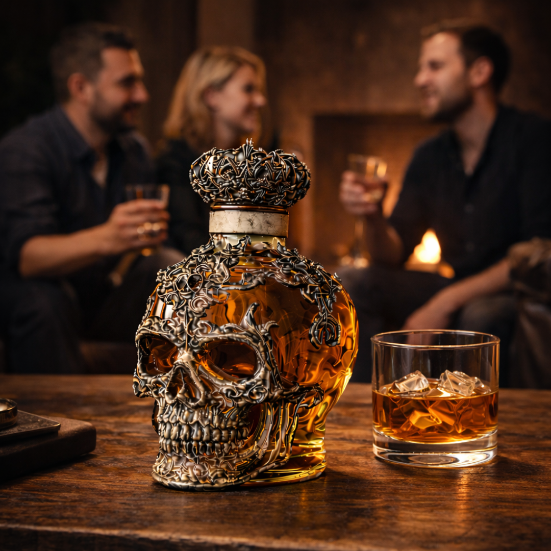 Whiskyfles – Skull Editie