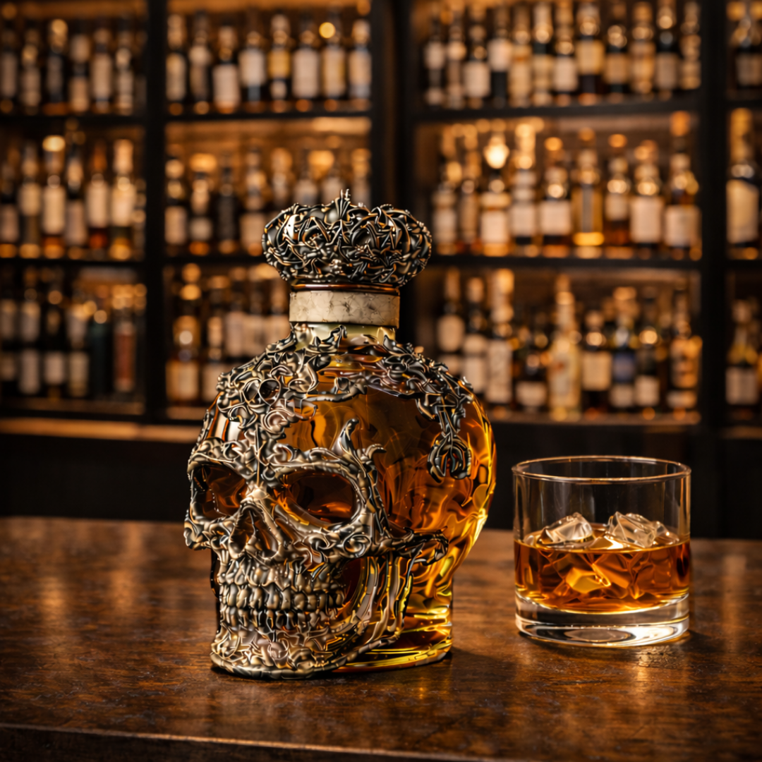 Whiskyfles – Skull Editie