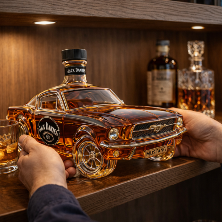 Whisky Fles – Mustang Editie
