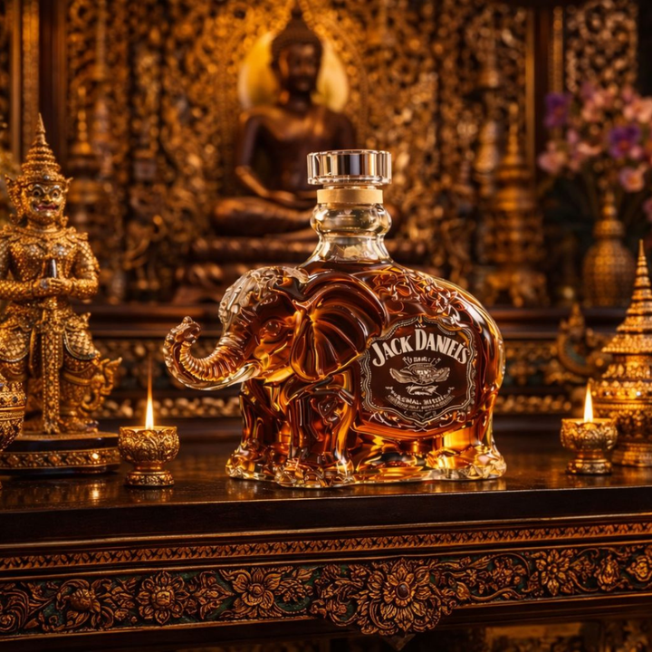 Jack Daniel’s Whisky Fles – Olifanten Editie