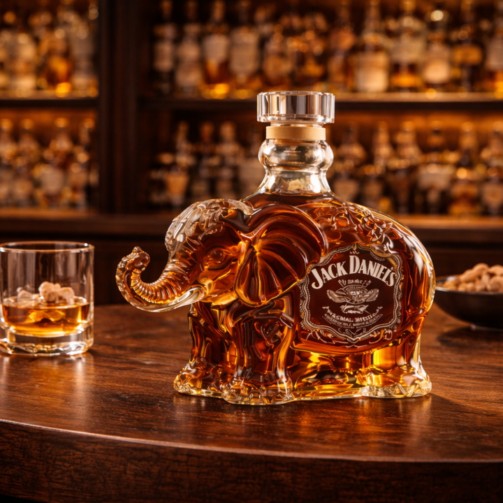 Jack Daniel’s Whisky Fles – Olifanten Editie