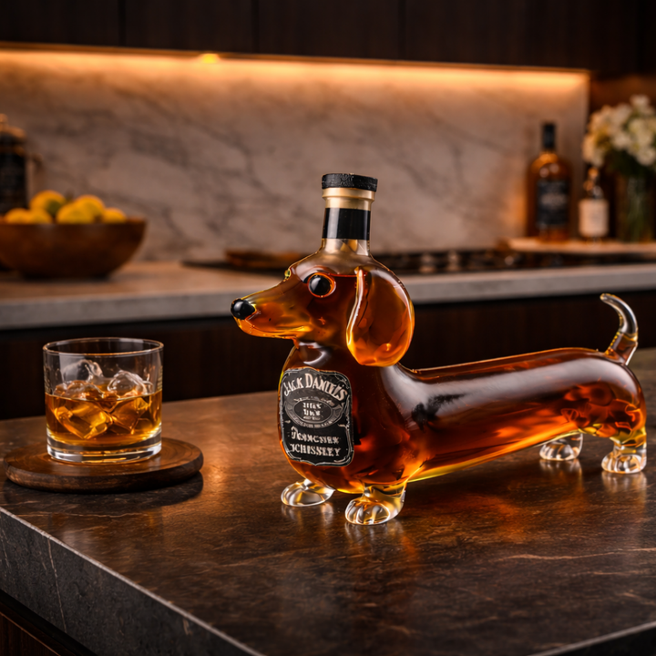 Jack Daniel's Whisky Fles – Teckel Editie