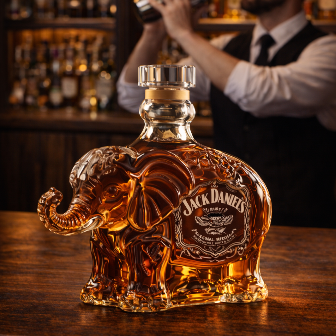 Jack Daniel’s Whisky Fles – Olifanten Editie