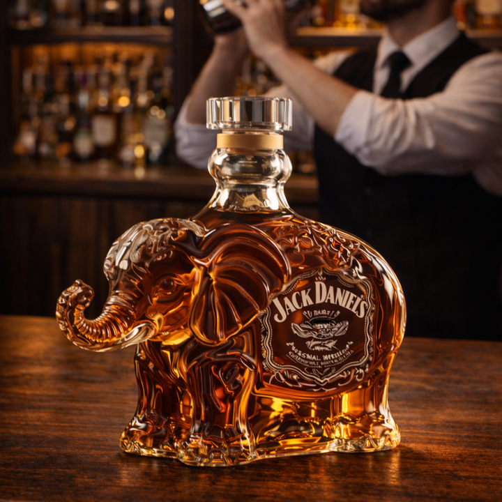 Jack Daniel’s Whisky Fles – Olifanten Editie
