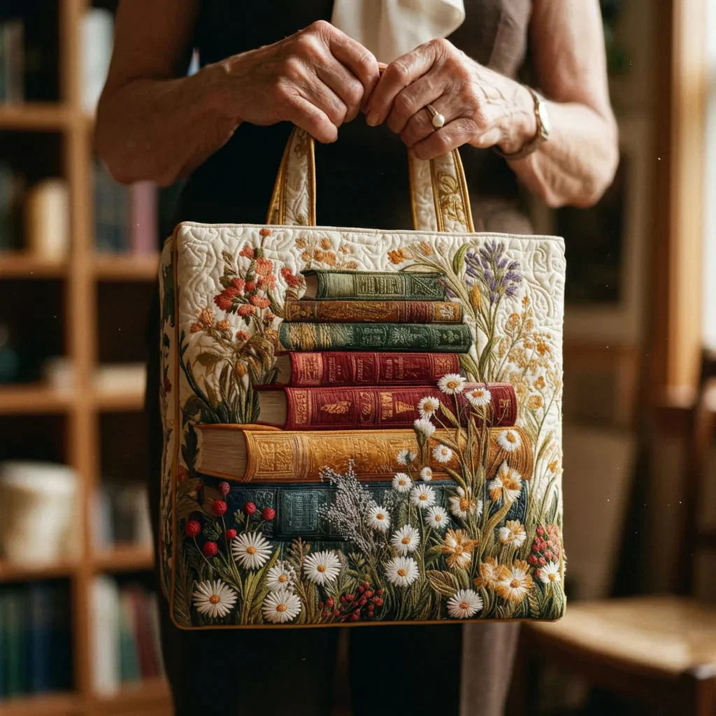 Handgemaakte Gequiltte Tas - Bloemenmotief