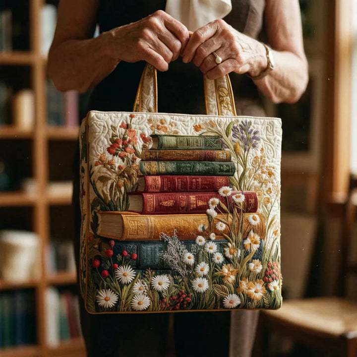 Handgemaakte Gequiltte Tas - Bloemenmotief